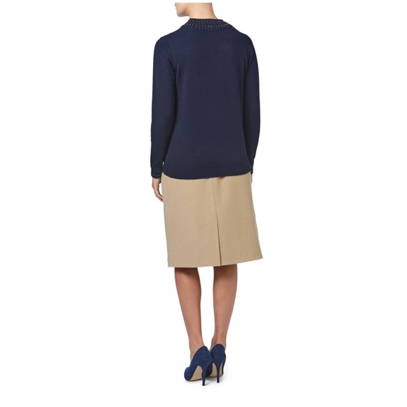 2x 👯‍♀️Host Pick⚡️ Eastex (UK Brand) Beaded Neck Jumper - Picture 3 of 8